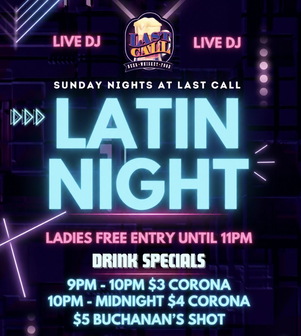 Latin Night flyer